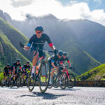 Riders compete in the Old Mutual Wealth Double Century cycle race held around  Swellendam in the Western Cape of South Africa on 25 November 2023.