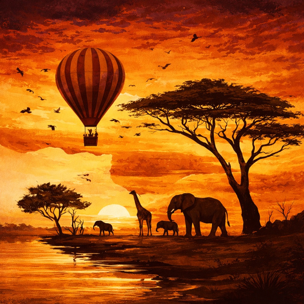 Whispers Above the Golden Plain 20 × 20 cm